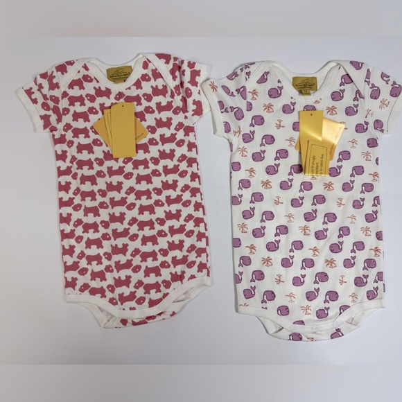 NWT 2 Roberta Roller Rabbit Printed Body Suits